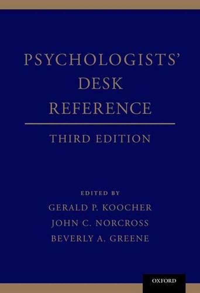 Psychologists' Desk Reference by Gerald P. Koocher (English) Hardcover Book