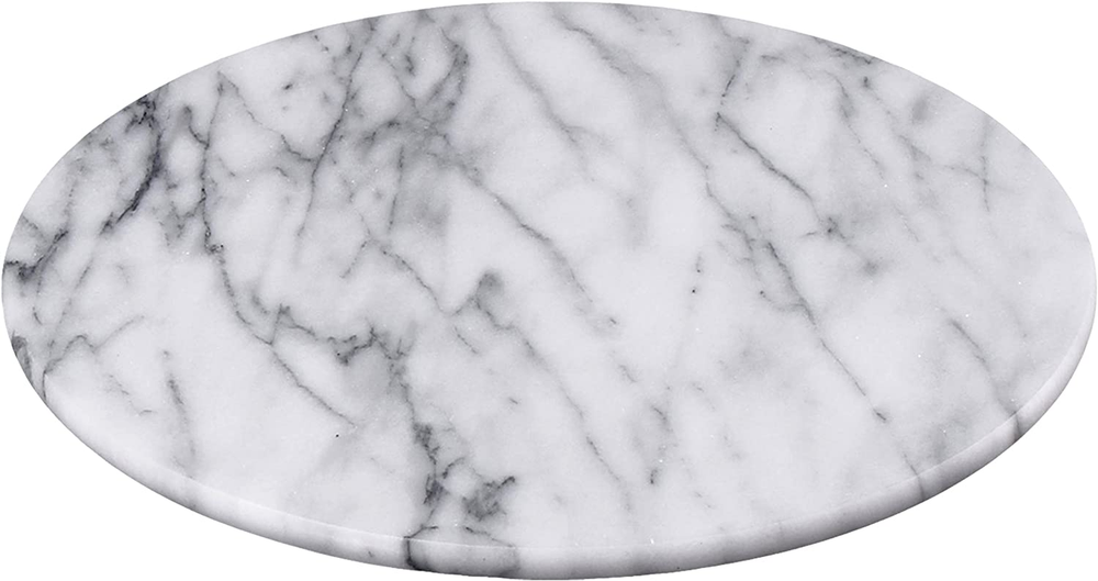 Natural Marble round Serving Board Charcuterie Board Cheese Dessert Bread Servin
