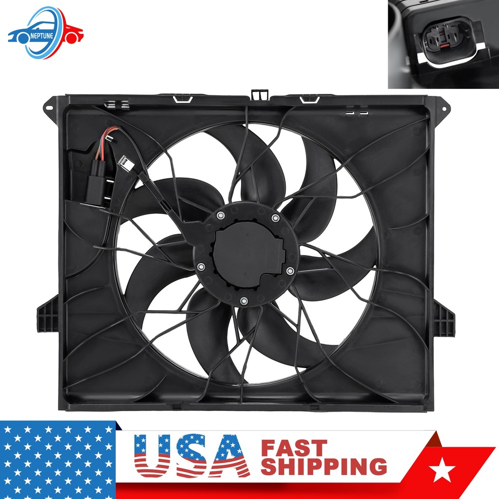 Radiator Cooling Fan For Mercedes-Benz ML350 ML550 ML450 R350 R320 3.5L 3.0L