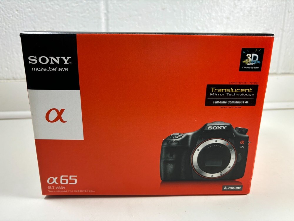 Sony Alpha SLT-A65V Digital Camera With Translucent Mirror Technology