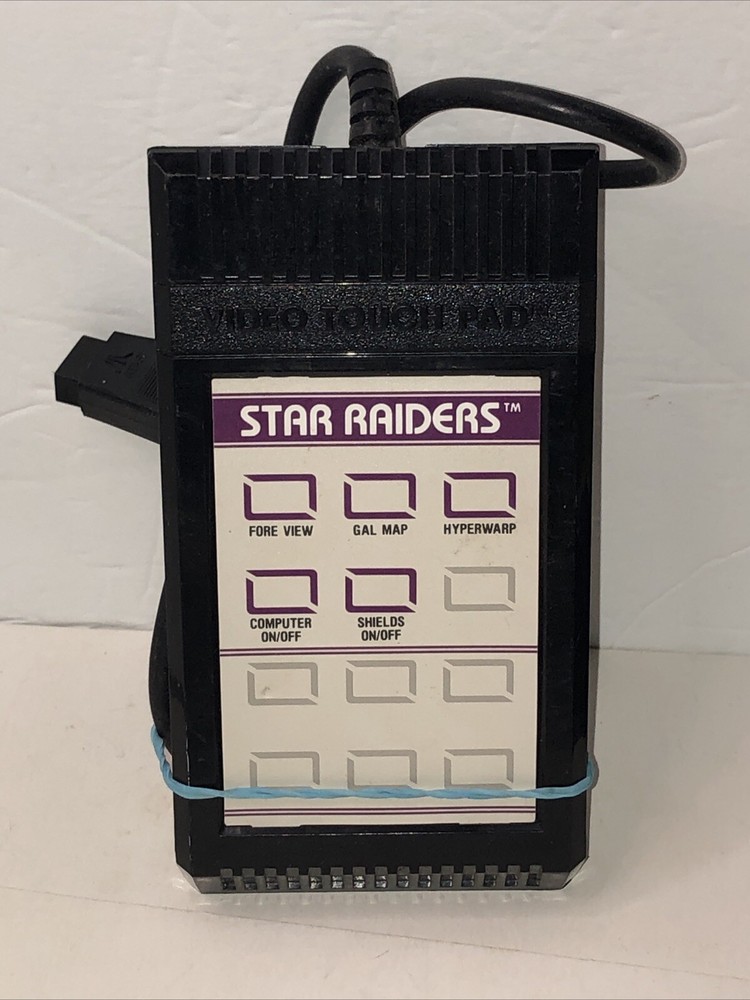Atari 2600 Video Touch Pad CONTROLLER ONLY with Star Raiders Overlay Vintage OEM