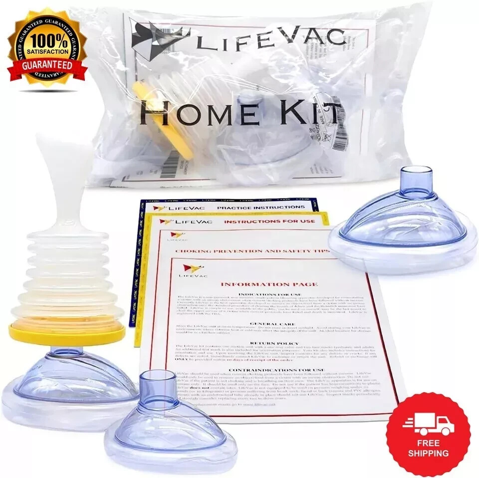 LifeVac Portable Home Kit -First Aid Anti-Choking Device