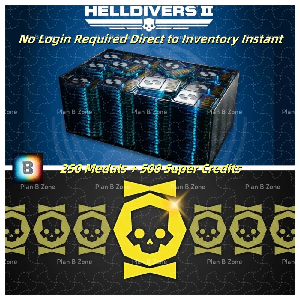 Helldivers 2 500 Super Credits+250 Medals, Direct to Inventory.(Virtual Product)-image