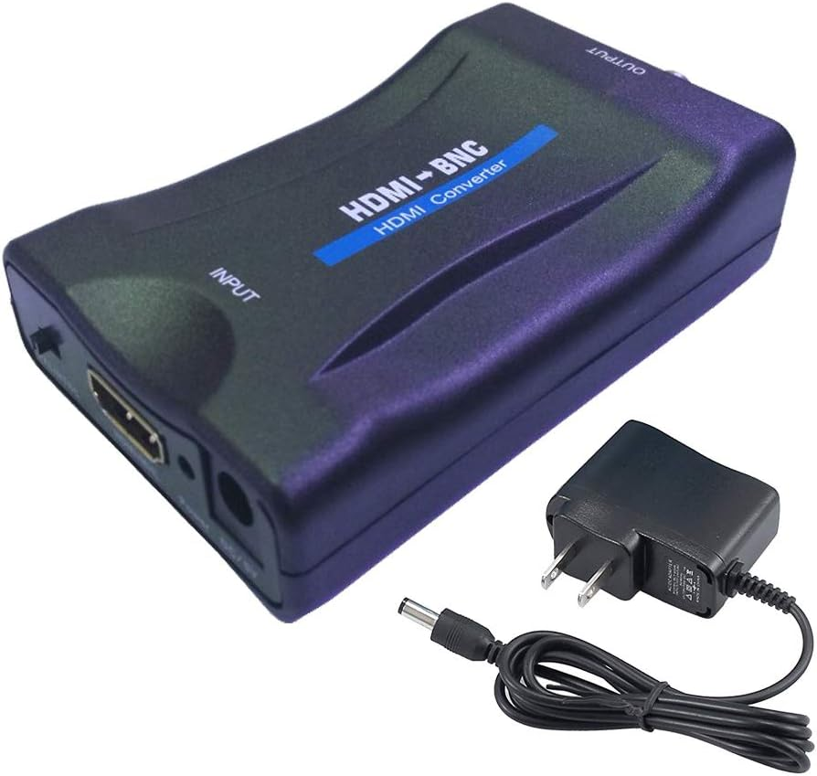 HDMI to BNC Converter Adapter for Analog CVBS Coaxial Video Signal