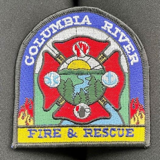 1 Columbia River Fire & Rescue Patch. Oregon. OR. Firefighter. First Responder