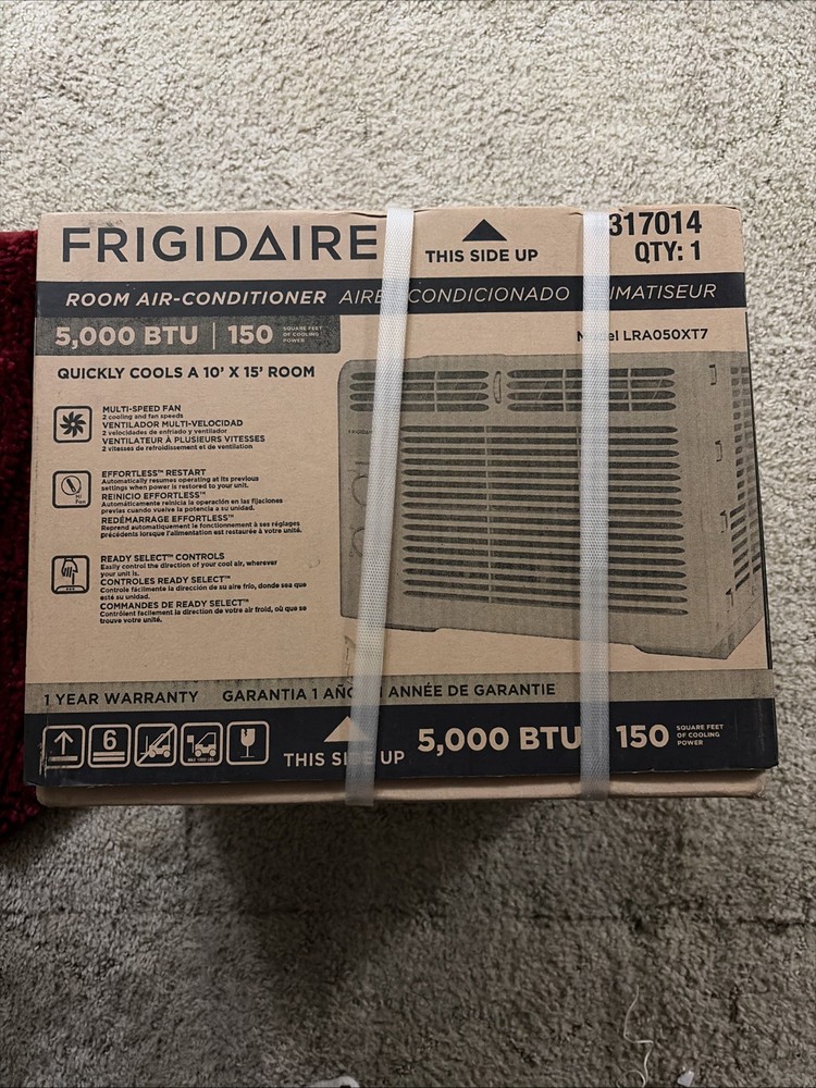 Frigidaire FFRA051WAE Window-Mounted Air Conditioner 5000 BTU White