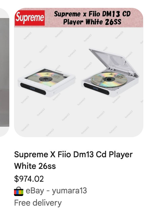 FiiO Supreme DM13 Portable CD Player Bluetooth White, Headphone Jack, CD, 0.58kg