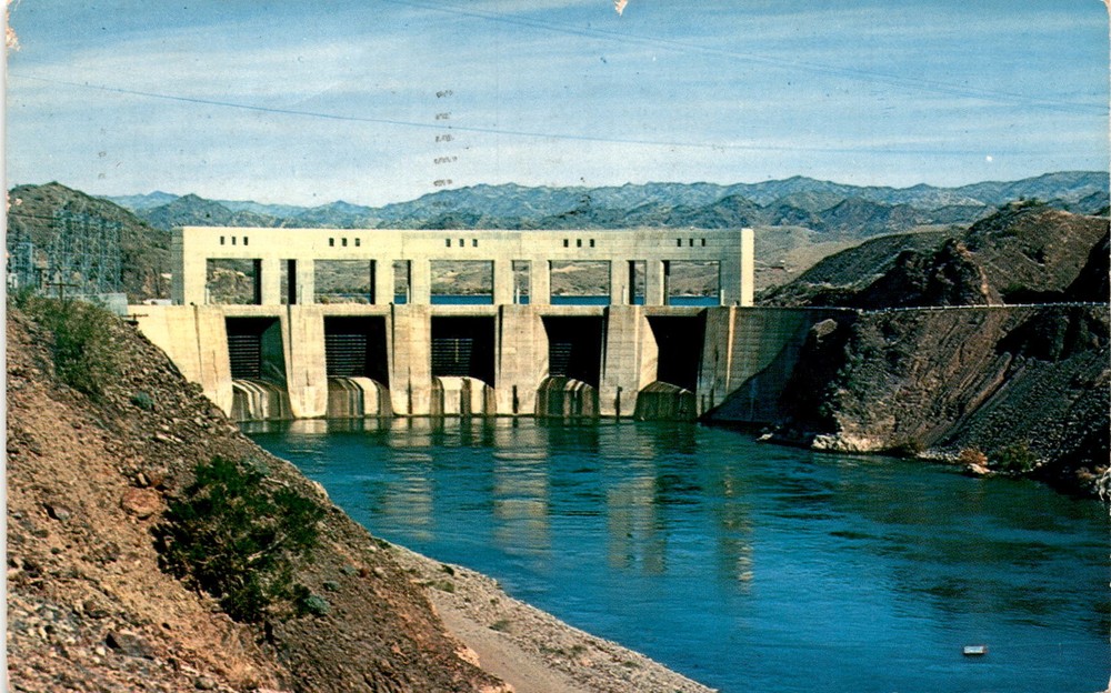 PARKER DAM, Colorado River, Needles, Blythe, California, Parker, At Postcard