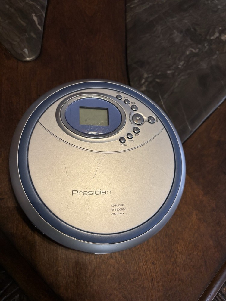 Presidian Portable CD Player PCD-100 45 Second Anti Shock  Vintage Electronics