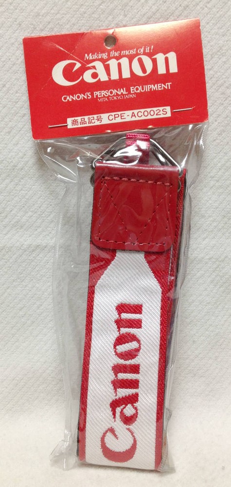 Canon Neck Strap   Sling Unopened Unused Canon Red and White Strap CPE AC002S