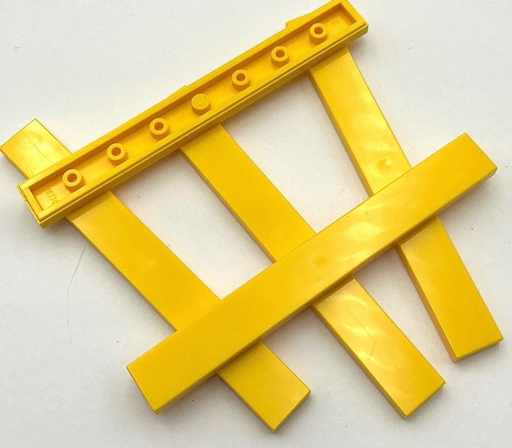 Lego 5 New Yellow Tiles Flat Smooth 1 x 8 Parts
