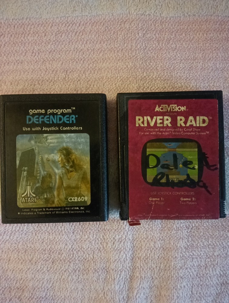 1 Atari 5200, 7800 Defender Game And Activision River Raid