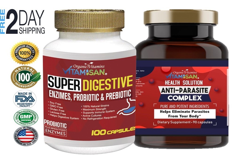 Probiotic capsules intestinal floral digestive support Candida