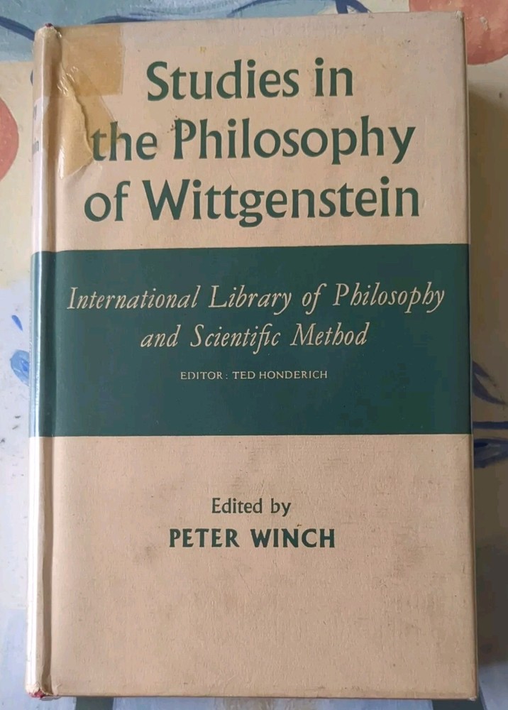Studies In The Philosophy Of Wittgenstein. Peter Winch