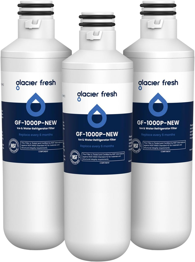 GLACIER FRESH LT1000PC Water Filter Replacement 3 Pack for Refrigerators