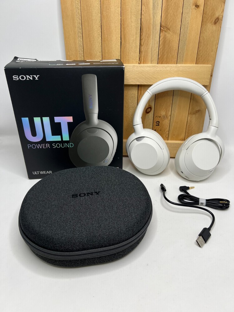 Sony ULT WEAR Over-Ear Headphones, Noise Cancelling Headphones Off White