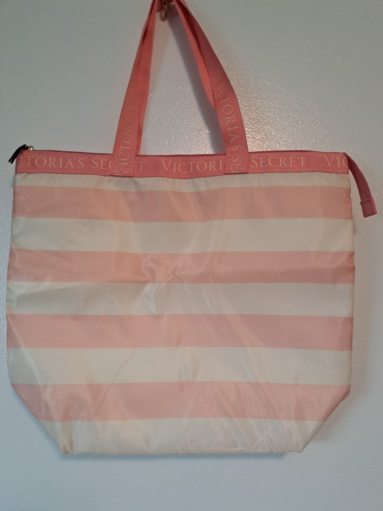 Victoria's Secret Striped Insulated Tote Bag