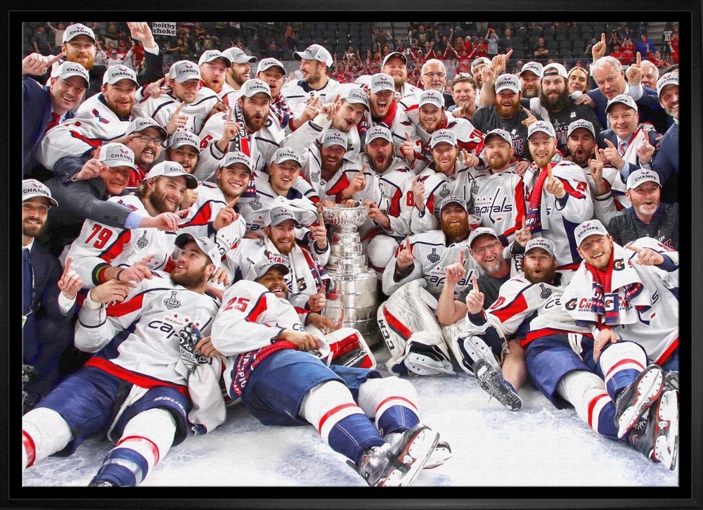 Washington Capitals 2018 Stanley Cup Champions Canvas NHL Hockey Wall Art  