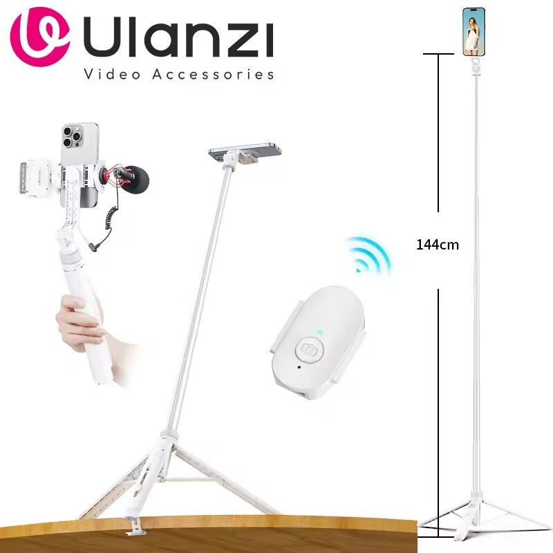 Ulanzi TT88 Magnetic Phone Clamp Overhead Vlog Tripod Stand Selfie Stick