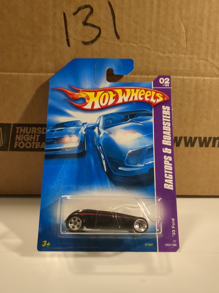 2006 Hot Wheels BLACK '33 FORD Ragtops and Roadsters 82/180 Combine Shipping