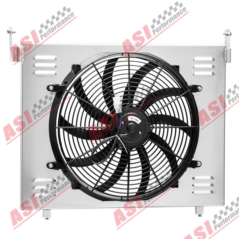 Aluminum Shroud Fan+Relay Kits Fit 2004-2012 2010 Chevy Colorado GMC Canyon 3.5L