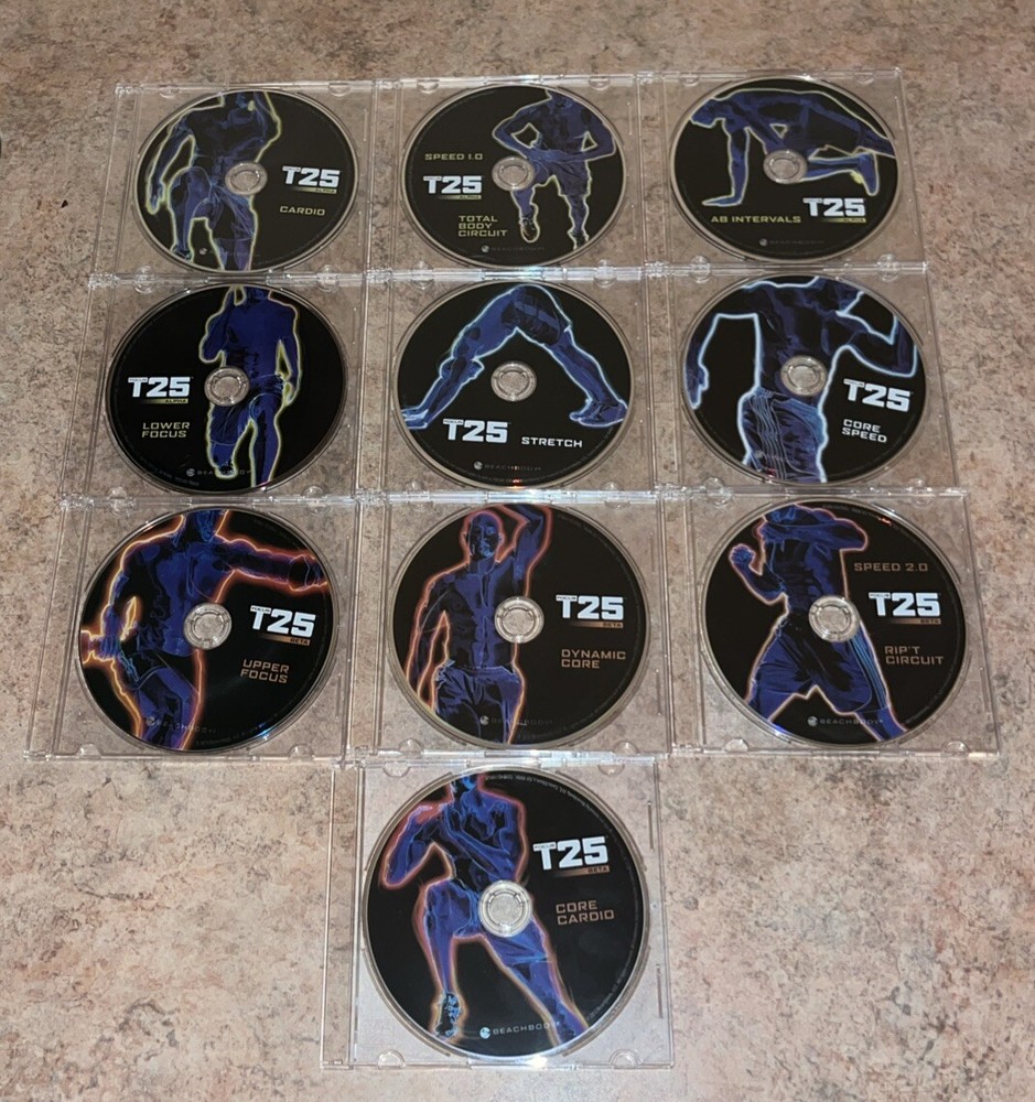 T25 Alpha/Beta Focus Beachbody Replacement Discs Extreme Home Fitness Pick Title