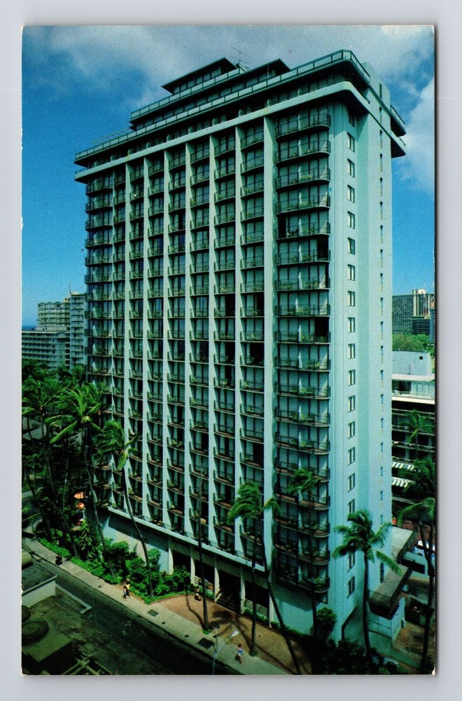 Waikiki HI-Hawaii, The Waikiki Tower Reef Hotel, Vintage Postcard