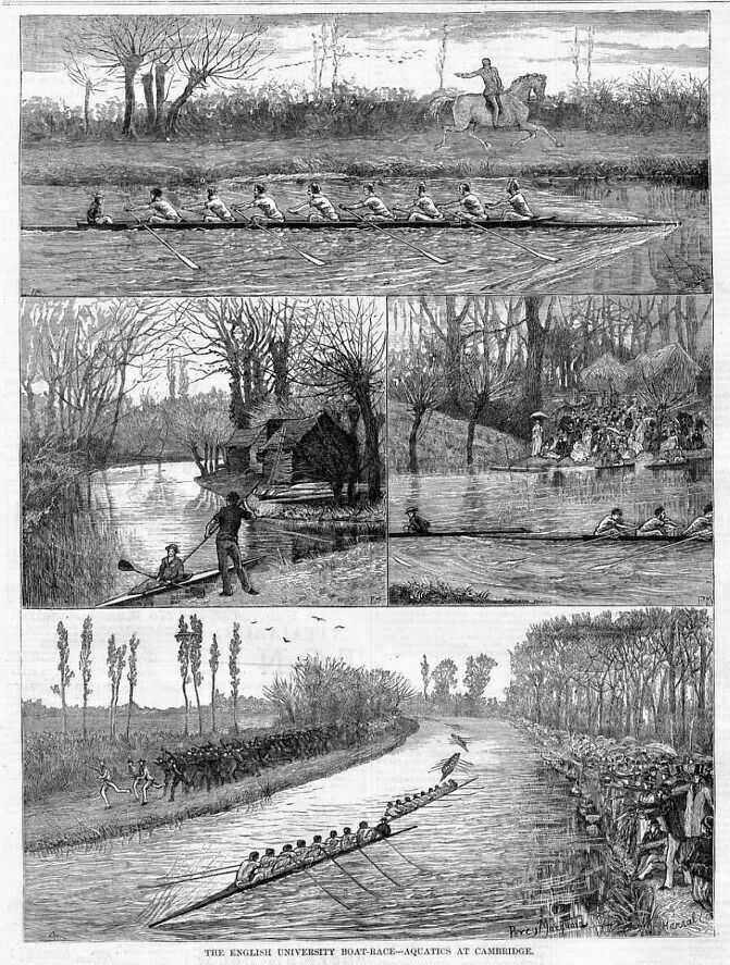 ENGLISH UNIVERSITY BOAT-RACE CAMBRIDGE VS OXFORD ROWING