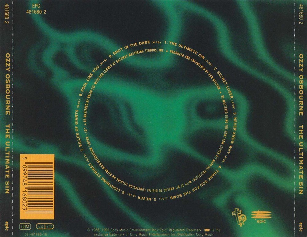 OZZY OSBOURNE ULTIMATE SIN NEW CD