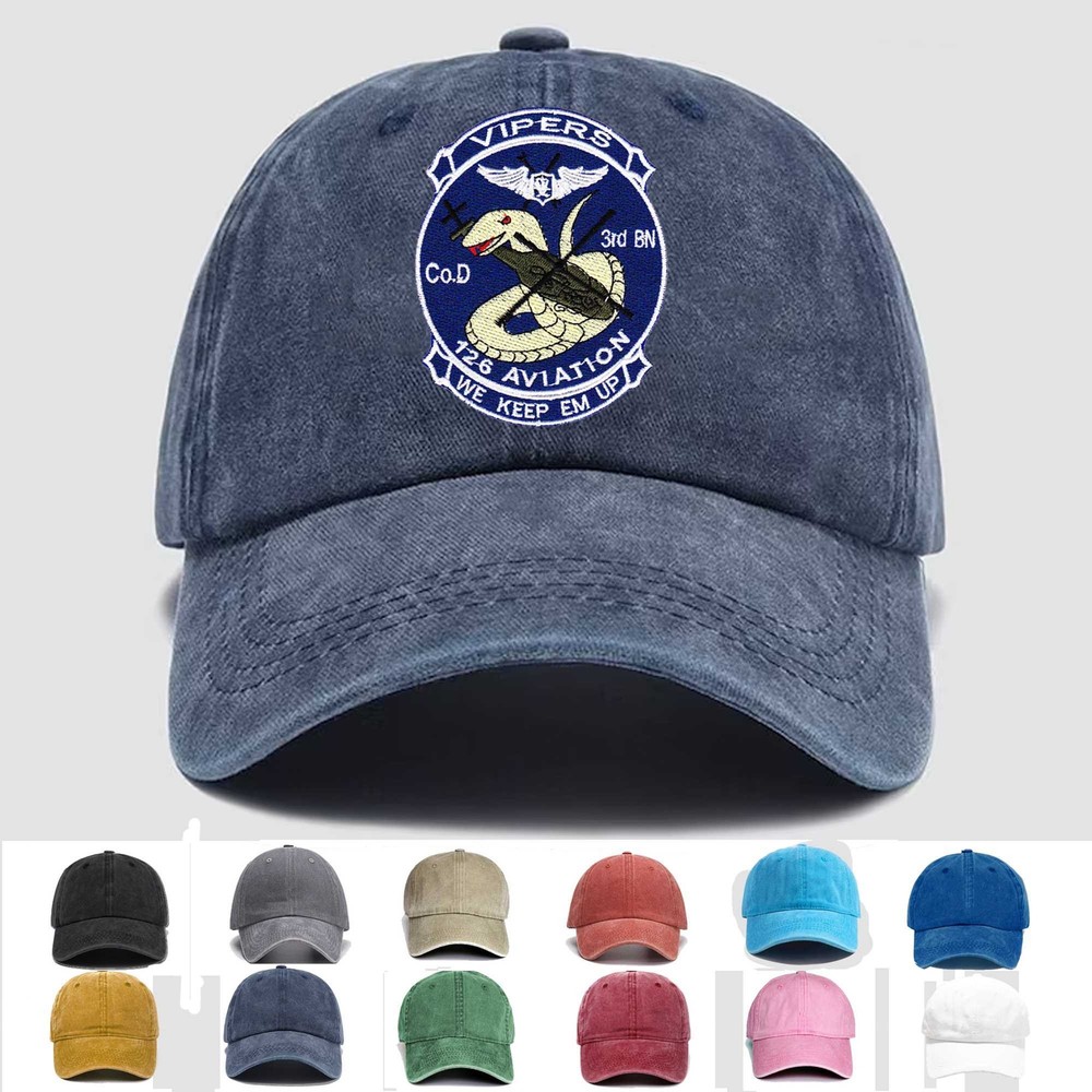 Custom Embroidered Hat 3rd Squadron 126th Aviation Regiment D Company, Gift Idea