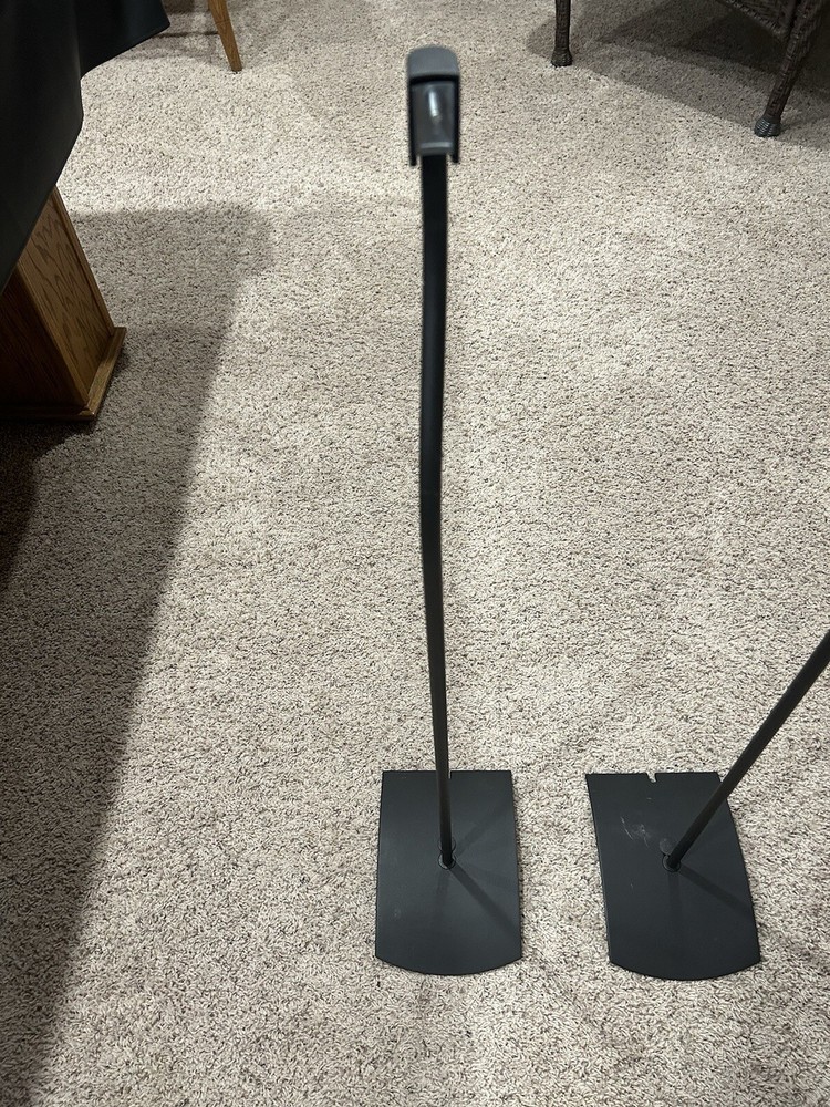 Bose Floor Mount Stand In Black For Acoustimass Lifestyle Cube Speakers