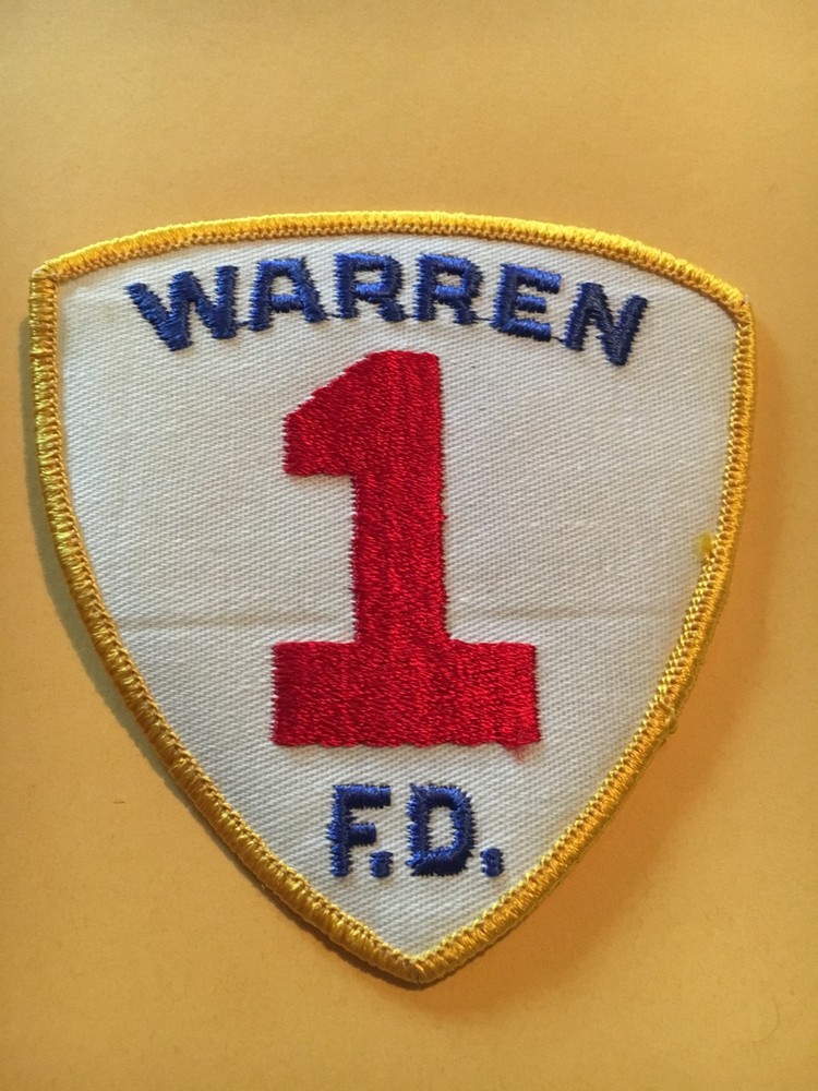 vintage Warren Rhode Island Fire Department Patch