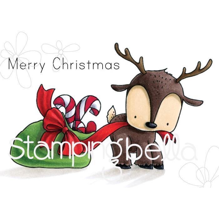 Nuevo sello de goma Bella estampado Navidad reno con un juego de regalo envío gratuito a EE. UU.