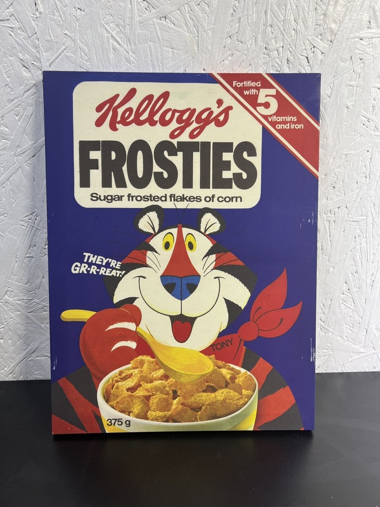 Kellogg’s Frosties Breakfast Cereal Pop Art Canvas Vintage Retro 40.5cm X 30.5cm