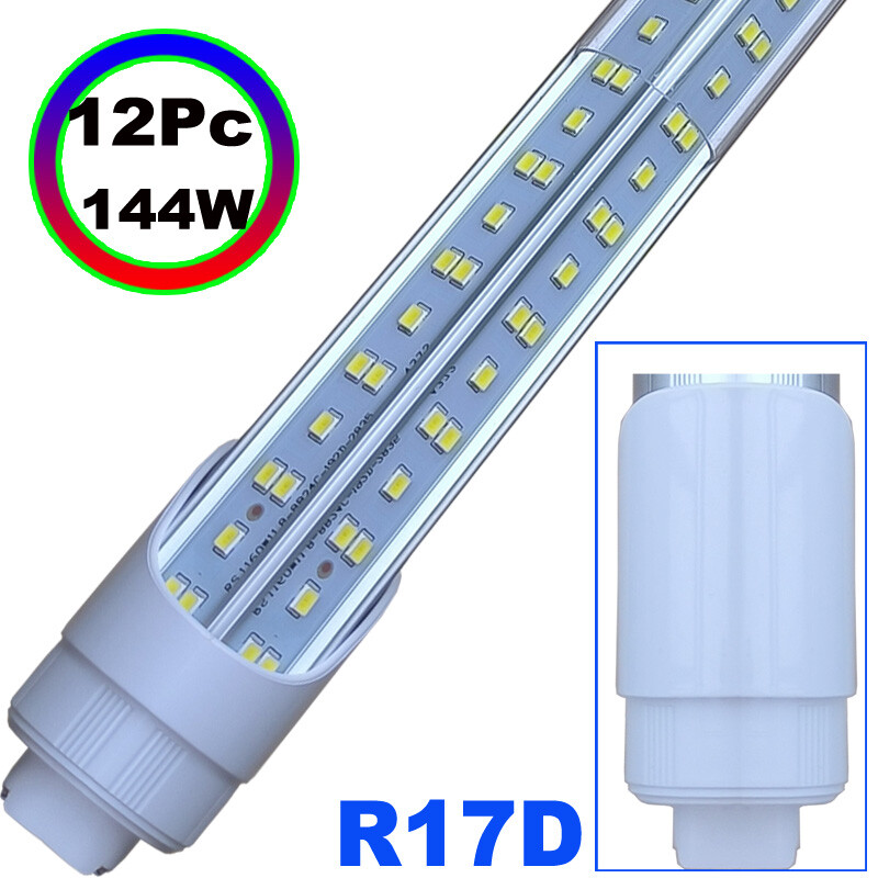 144W 8 FOOT Led Shop Light 144W HO Base 8Ft Led Tube Light R17D T8 Rotatable