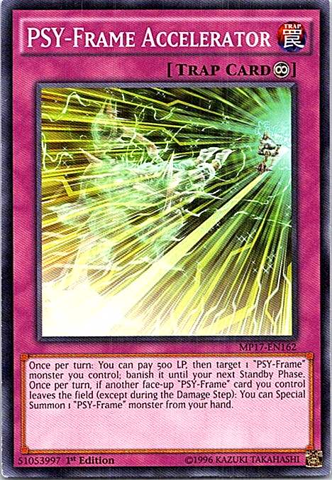 PSY-Frame Accelerator MP17 YuGiOh Light Play 1st Edition Card M/N162