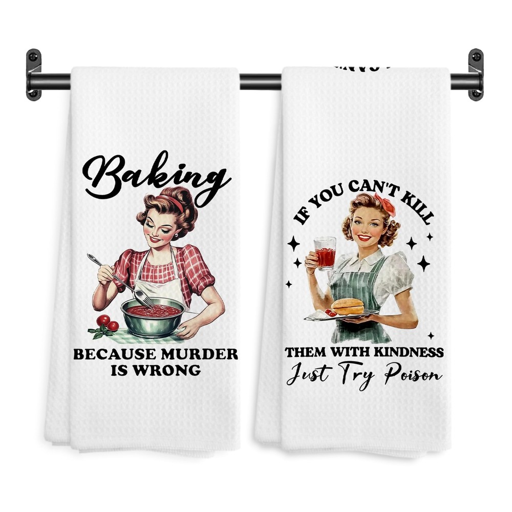 Toallas de cocina divertidas para ama de casa, regalos para amantes de la panadería toalla de mano decorativa...