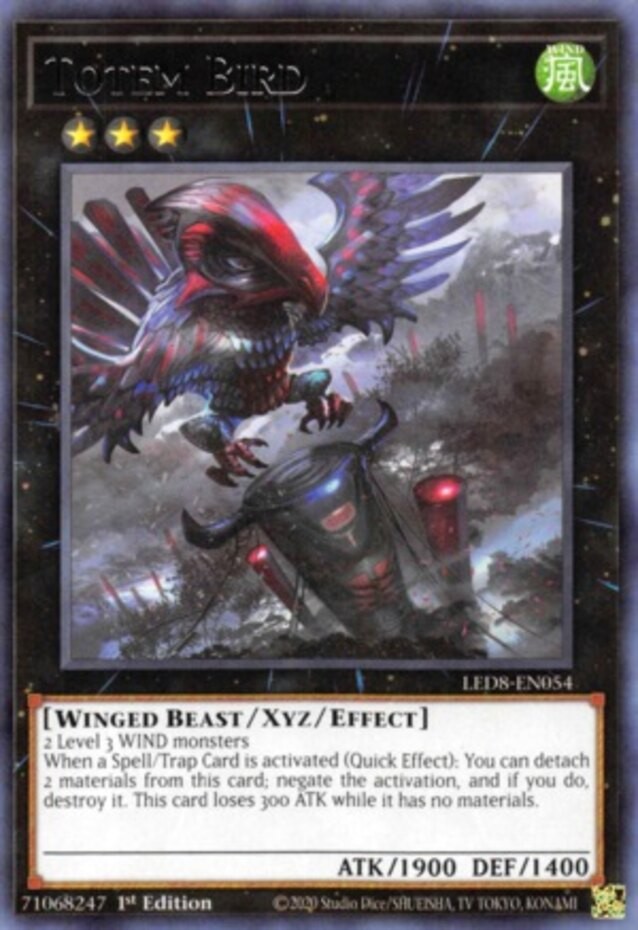 Totem Bird LED8-EN054 Rare 1st Edition NM Legendary Duelists Synchro Storm