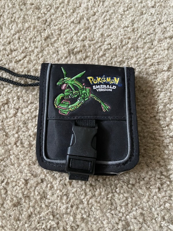 Pokemon: Emerald Version Limited-Edition GBA Case Holder Rayquaza Embroidered