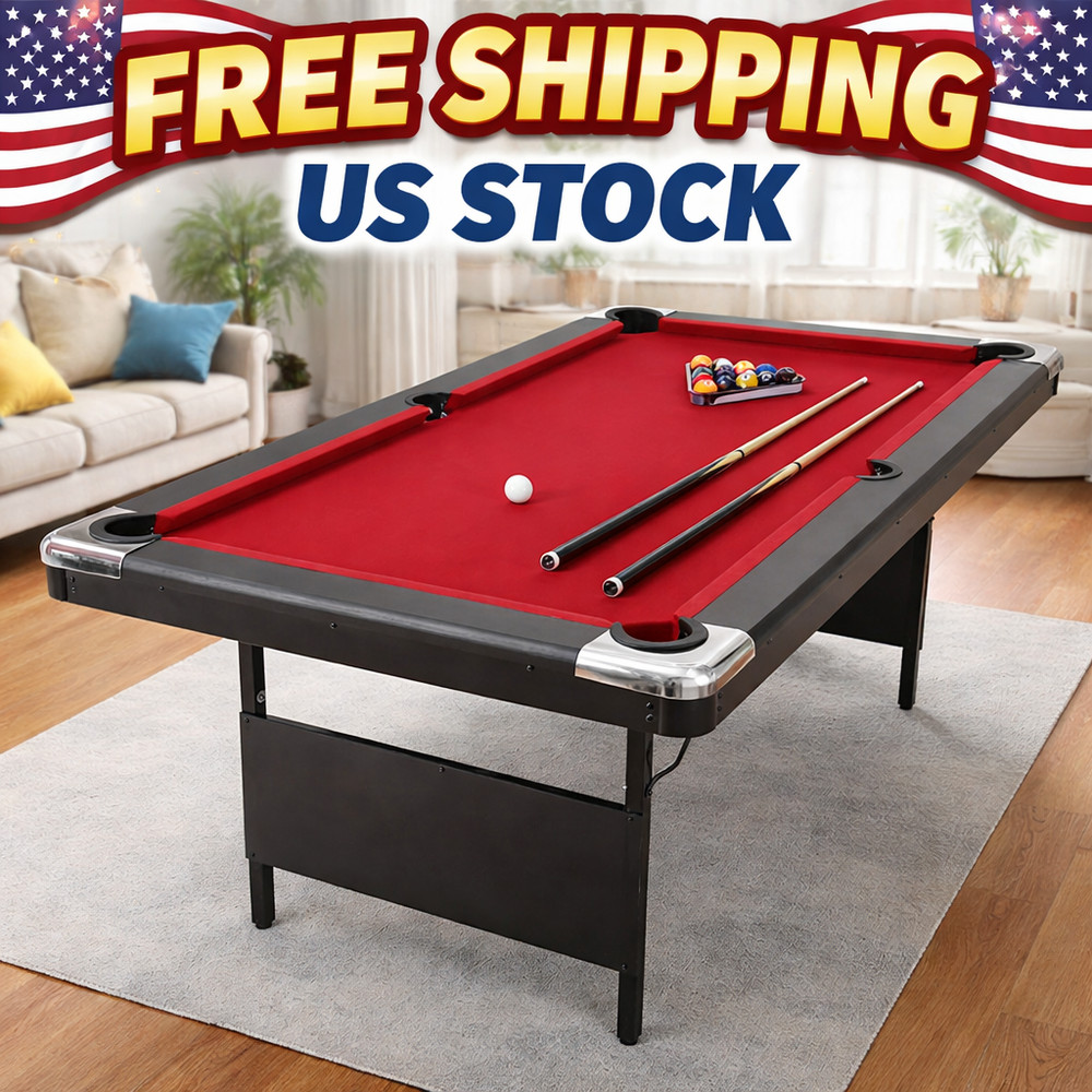 Foldable Pool Table 7ft Billiards Table for Adults with Full Accessories set