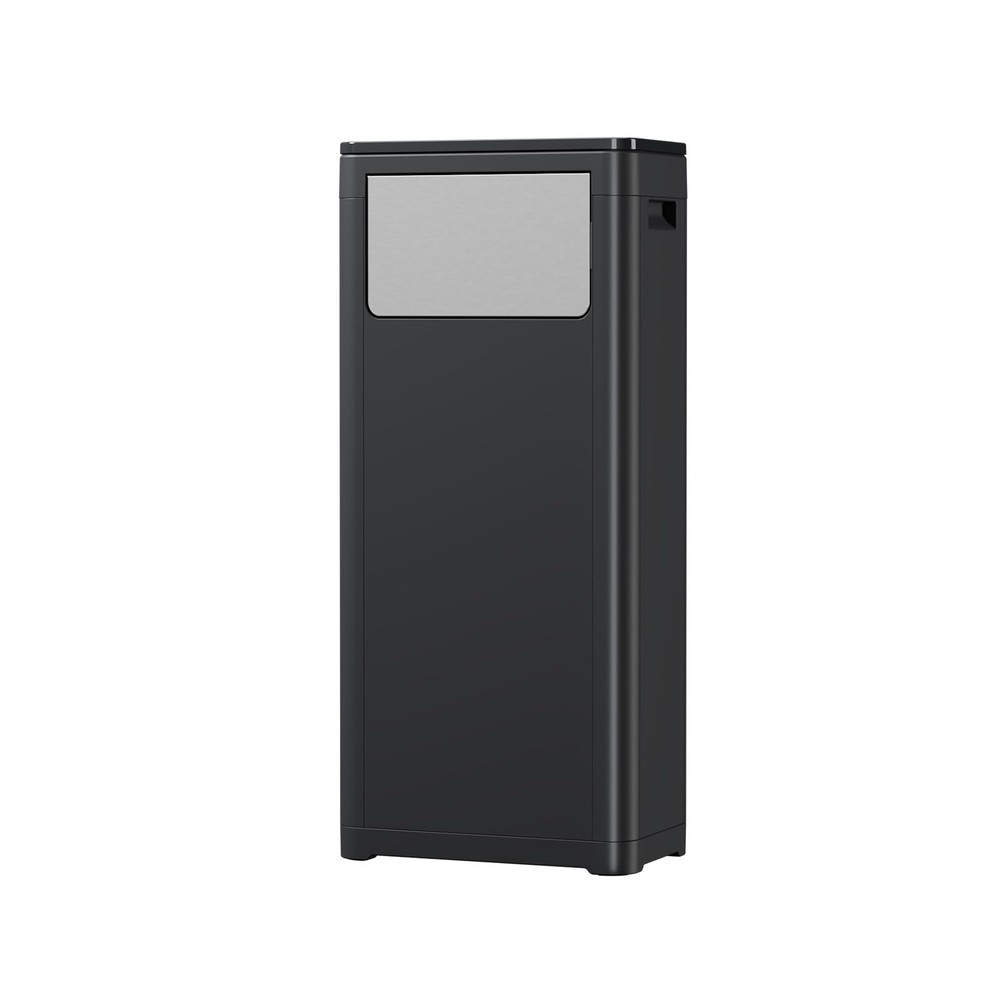 Kitchen Trash Can with Lid, 8.45 Gal Assembled Plastic Kitchen Waste Bin with...