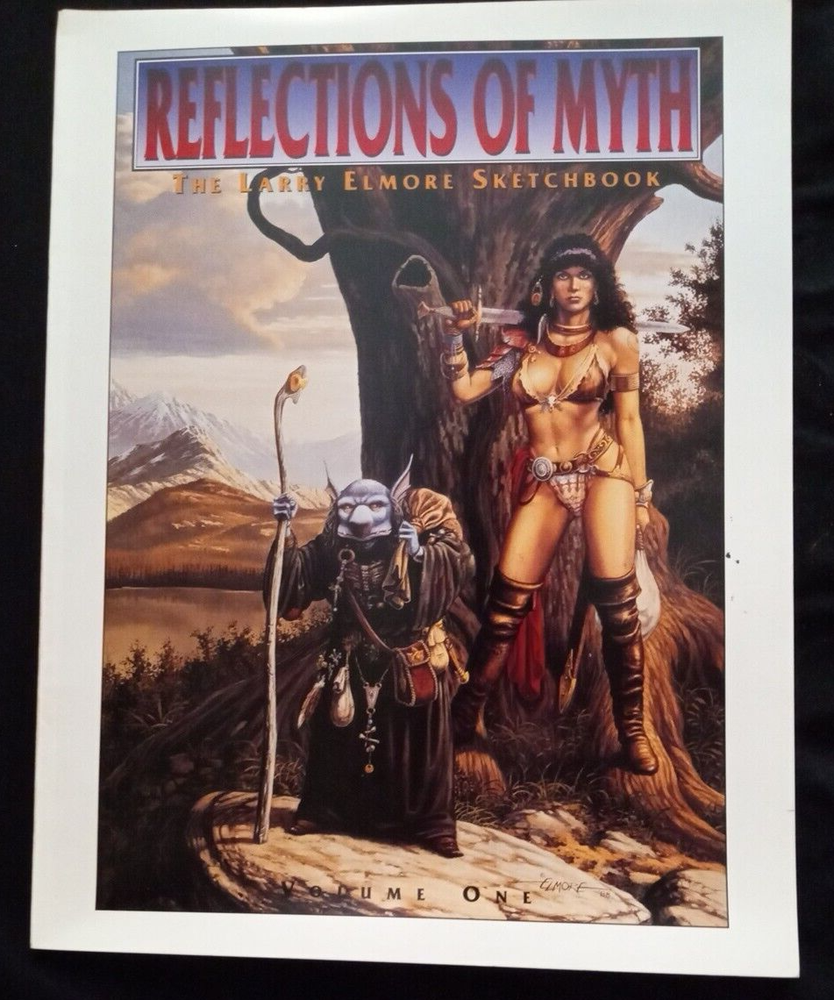 Reflections Of Myth The Larry Elmore Sketchbook D&D RPG TradePapeback VG FreeShp
