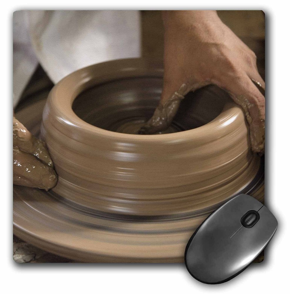 3dRose Nicaragua Catarina Pottery Wheel and Clay Art Print SA14 JME0128 by John and Lis