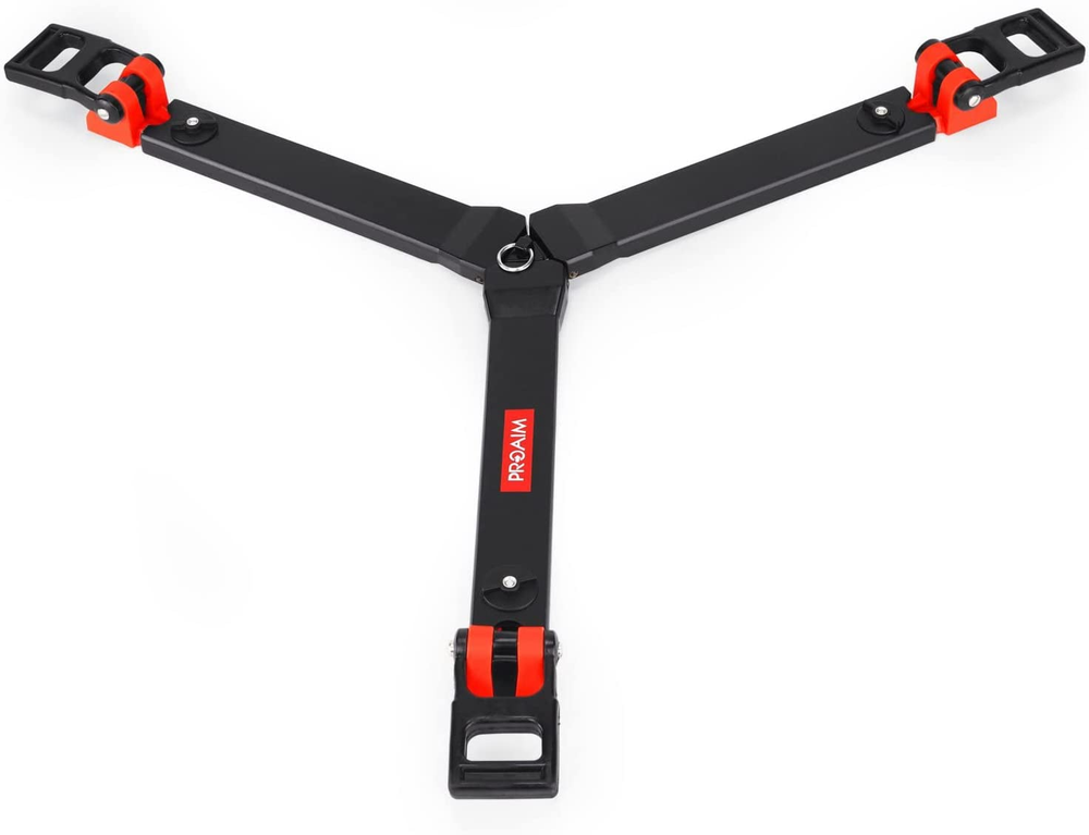 Heavy Duty Ground Spreader for Twin Spiked Feet Tripods. Telescopic, Foldable De