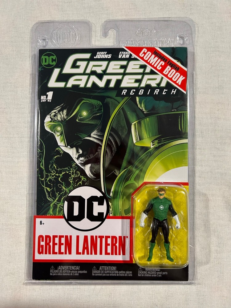 Green Lantern 3-inch Action Figure with Comic Book DC 2022 McFarlane Toys-image