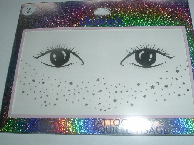 Claires Stickers Fun for Teens Face Tattoos New w Tags