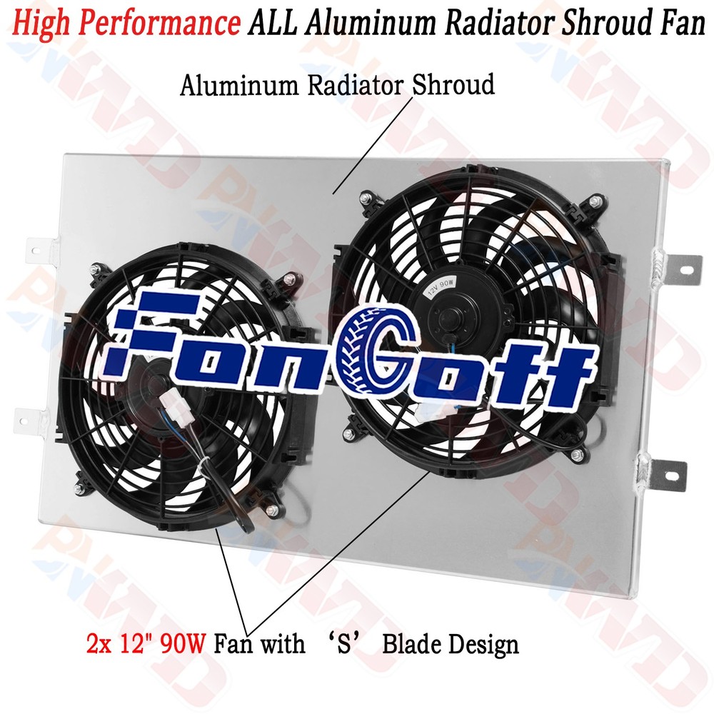 Aluminum Shroud Fan For 1988-1999 CHEVY GMC C/K C1500 C2500 K1500 K2500 5.7