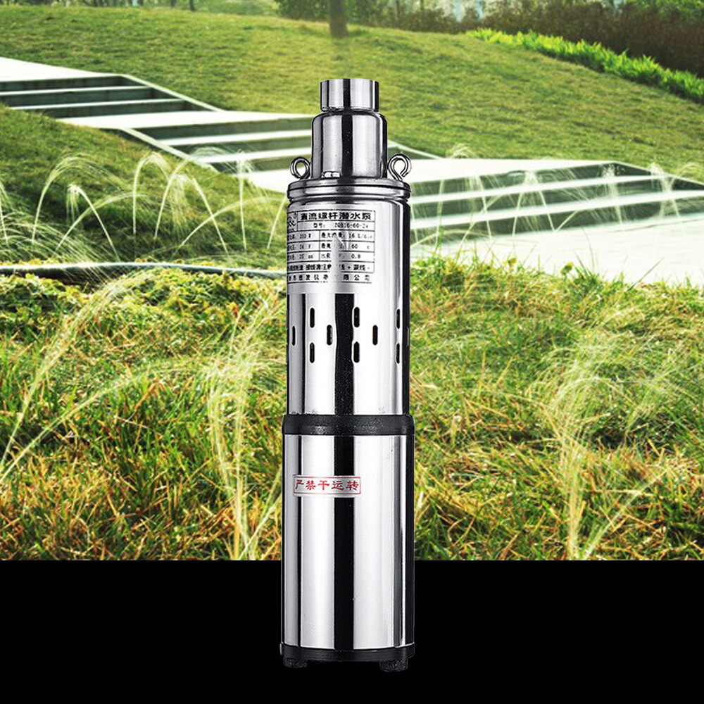 Solar Water Pump Submersible Pond Irrigation Farm Deep Well Pump 30m 200W DC 24V
