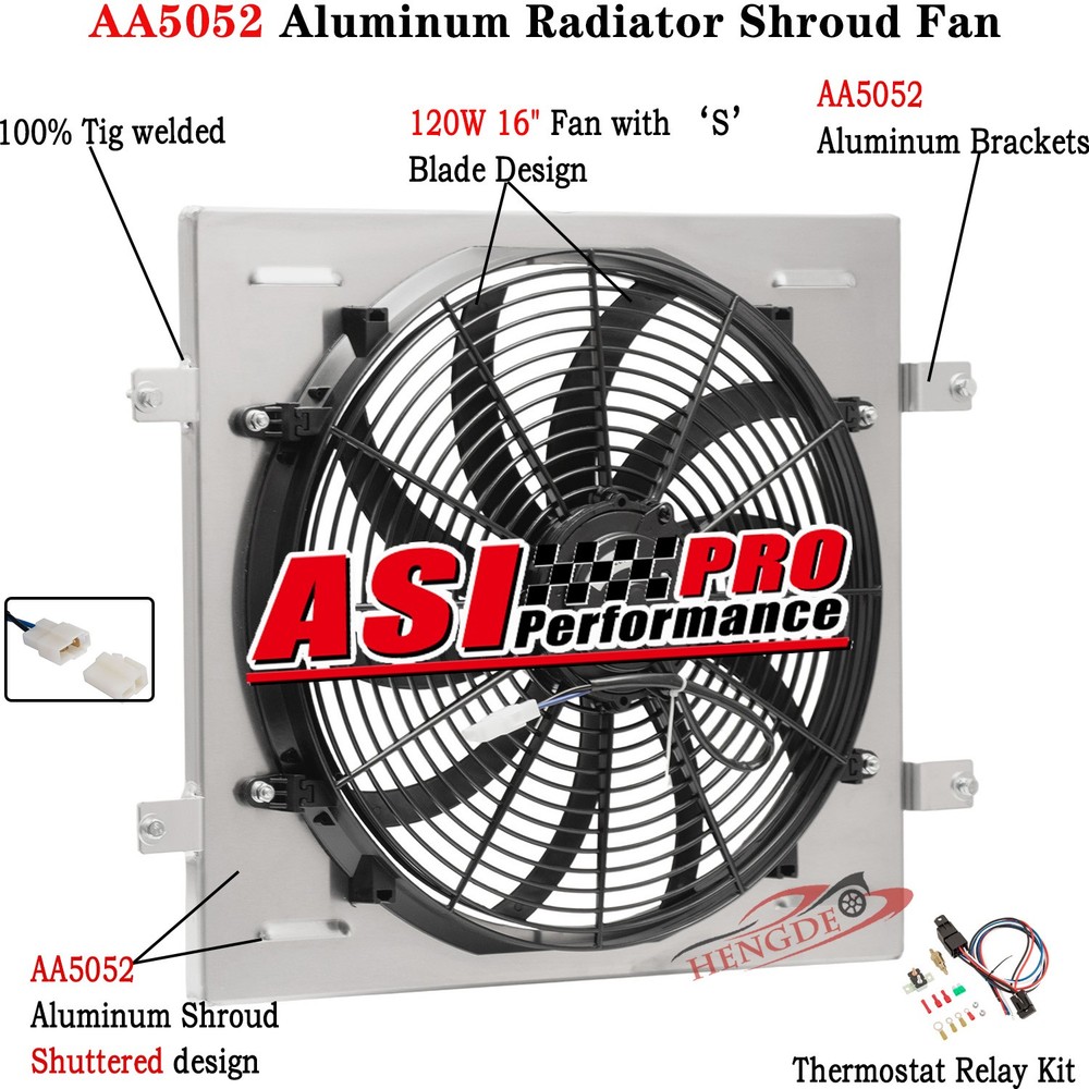 Aluminum Shroud Fan Relay For 1941-1949 International KB1 KB2 KB3 K1 K2 K3 3.6L