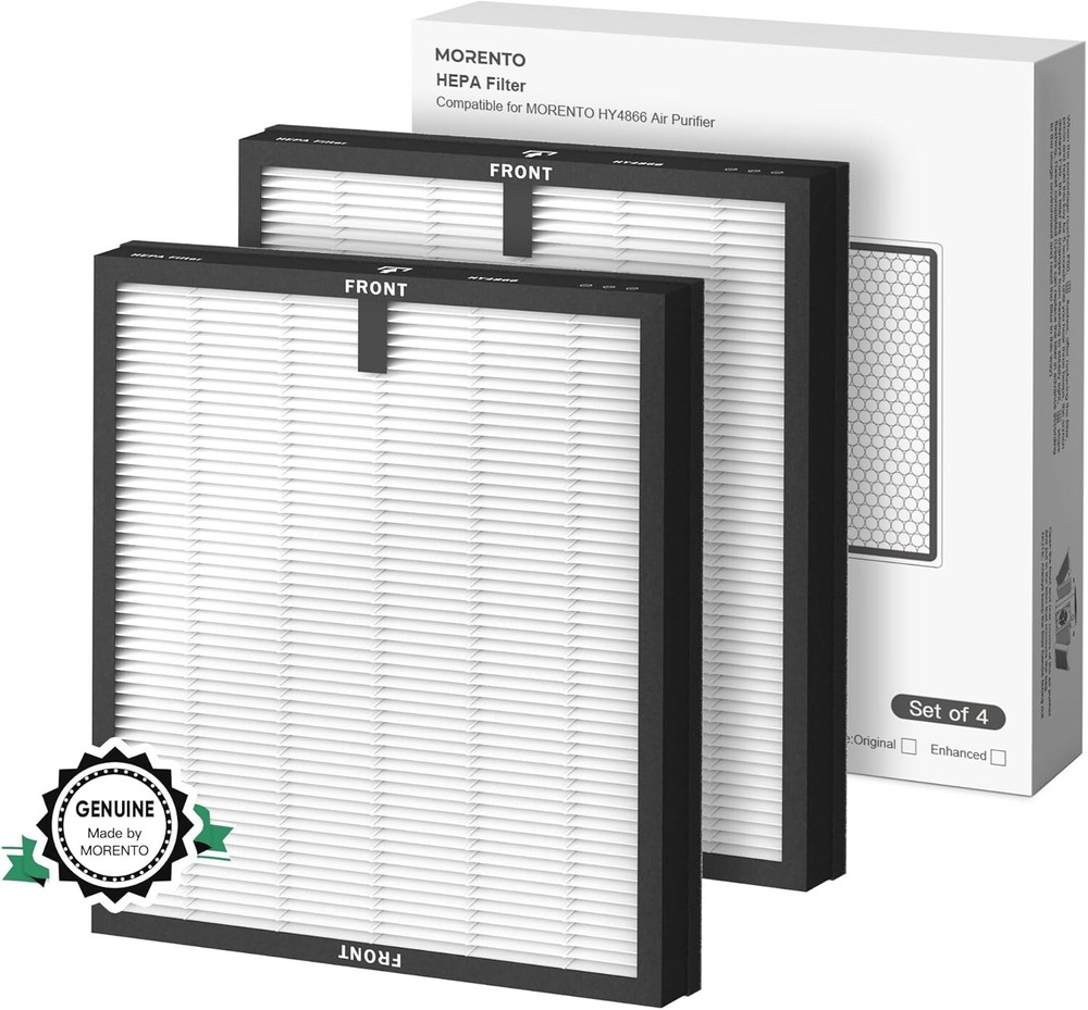 Genuine 4-Pack HY4866 Air Purifier Filters with Advanced Carbon Technology